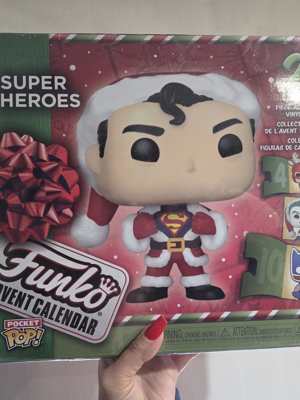 Funko Super Heroes Santa Superman Pocket Pop! Advent Calendar DC COMICS